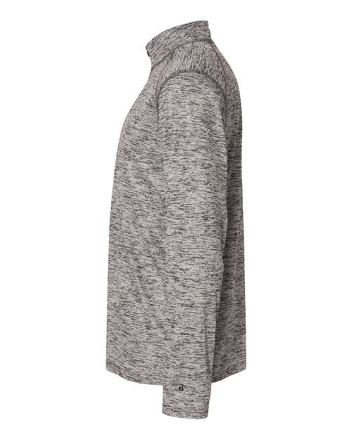 Badger 4172 Tonal Blend Quarter-Zip Pullover #color_Graphite Tonal Blend
