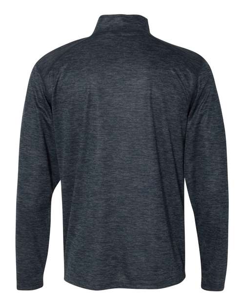 Badger 4172 Tonal Blend Quarter-Zip Pullover #color_Navy Tonal Blend