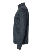 Badger 4172 Tonal Blend Quarter-Zip Pullover #color_Navy Tonal Blend
