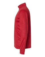 Badger 4172 Tonal Blend Quarter-Zip Pullover #color_Red Tonal Blend