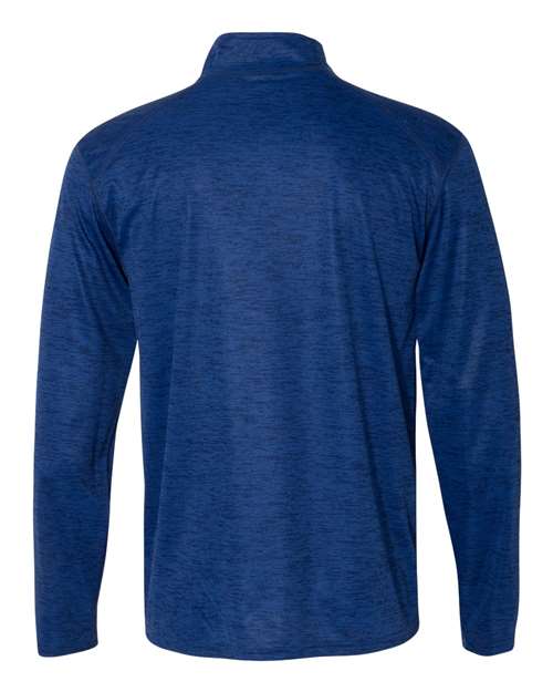 Badger 4172 Tonal Blend Quarter-Zip Pullover #color_Royal Tonal Blend
