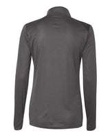 Badger 4103 Women’s B-Core Quarter-Zip Pullover #color_Graphite/ Black