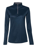 Badger 4103 Women’s B-Core Quarter-Zip Pullover #color_Navy/ Graphite
