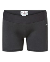 Badger 2629 Girls' Pro-Compression Shorts #color_Black