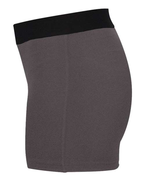 Badger 2629 Girls' Pro-Compression Shorts #color_Graphite