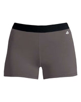 Badger 2629 Girls' Pro-Compression Shorts #color_Graphite