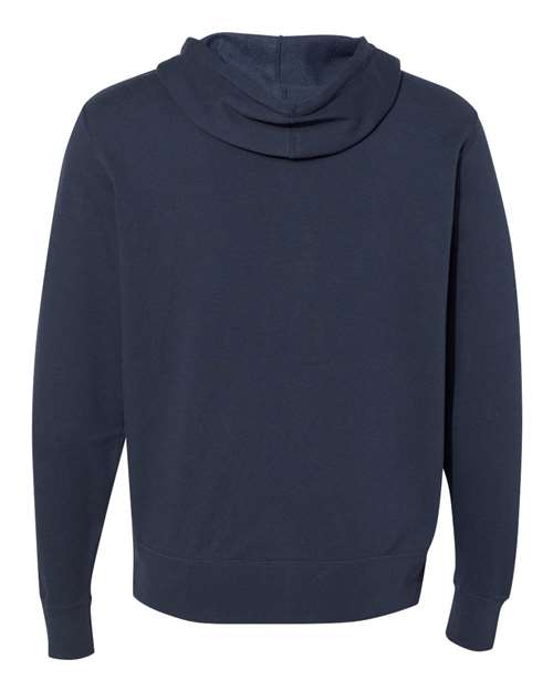Independent Trading Co. AFX90UNZ Lightweight Full-Zip Hooded Sweatshirt #color_Slate Blue