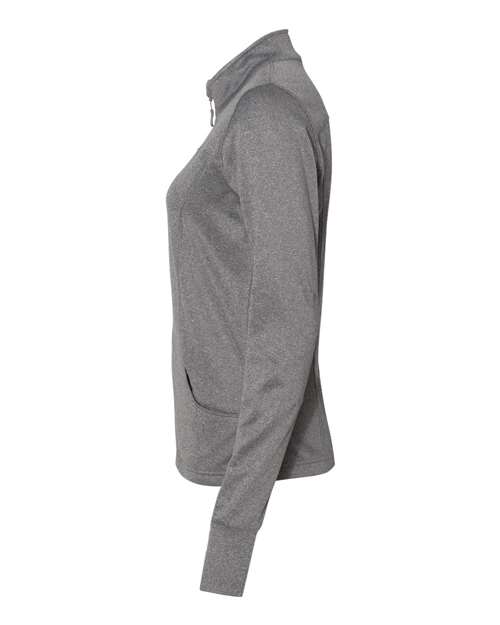 Independent Trading Co. EXP60PAZ Women's Poly-Tech Full-Zip Track Jacket #color_Gunmetal Heather
