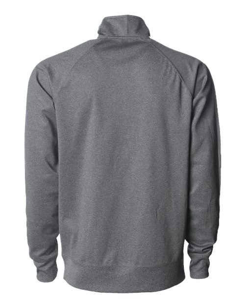 Independent Trading Co. EXP70PTZ Lightweight Poly-Tech Full-Zip Track Jacket #color_Gunmetal Heather