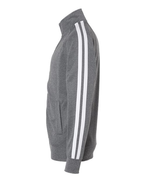 Independent Trading Co. EXP70PTZ Lightweight Poly-Tech Full-Zip Track Jacket #color_Gunmetal Heather