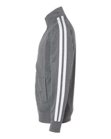 Independent Trading Co. EXP70PTZ Lightweight Poly-Tech Full-Zip Track Jacket #color_Gunmetal Heather