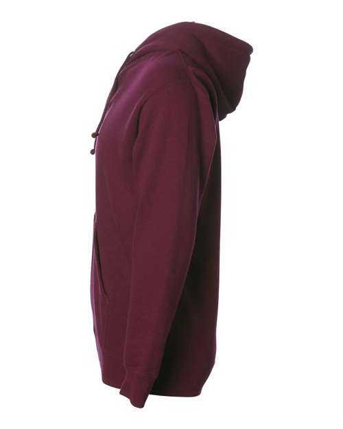 Independent Trading Co. IND4000Z Heavyweight Full-Zip Hooded Sweatshirt #color_Maroon