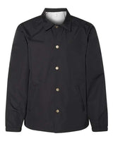Independent Trading Co. EXP99CNB Water-Resistant Windbreaker Coach’s Jacket #color_Black