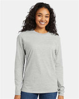Hanes 498L Adult Nano-T Long-Sleeve T-Shirt #color_ASH
