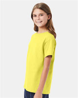 Hanes 5480 Youth Comfortsoft Cotton T-Shirt #color_YELLOW