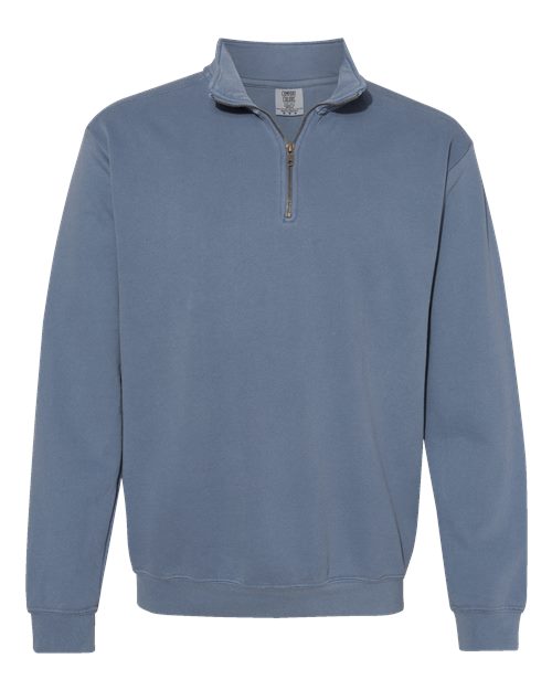 Comfort Colors 1580 Adult Quarter-Zip Sweatshirt #color_BLUE JEAN
