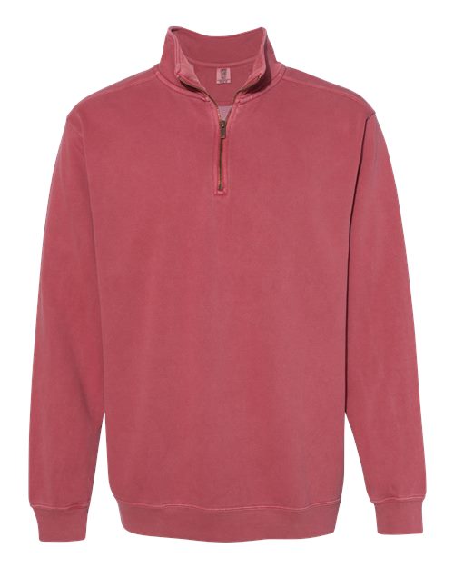 Comfort Colors 1580 Adult Quarter-Zip Sweatshirt #color_CRIMSON