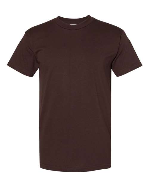 Bayside BA5100 Adult 6.1 oz., 100% Cotton T-Shirt #color_CHOCOLATE