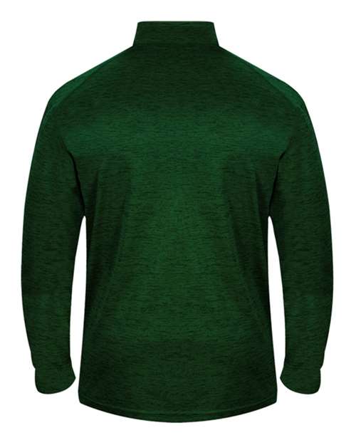 Badger 4172 Tonal Blend Quarter-Zip Pullover #color_Forest Tonal Blend
