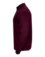 Badger 4172 Tonal Blend Quarter-Zip Pullover #color_Maroon Tonal Blend