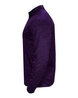 Badger 4172 Tonal Blend Quarter-Zip Pullover #color_Purple Tonal Blend
