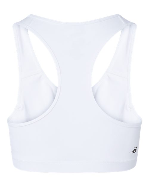 Badger 4636 Women's B-Sport Bra Top #color_White