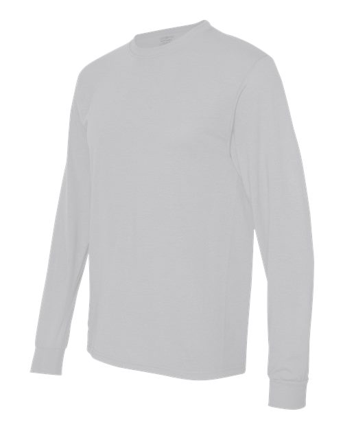 Jerzees 21ML Adult DRI-POWER SPORT Long-Sleeve T-Shirt #color_SILVER