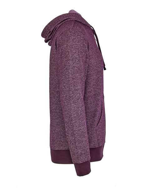 Next Level 9600 Adult Denim Fleece Full-Zip Hoodie #color_PLUM
