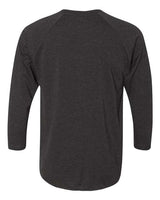 Next Level 6051 Unisex Triblend 3/4-Sleeve Raglan #color_VIN BLK/ VIN BLK