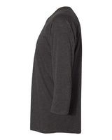 Next Level 6051 Unisex Triblend 3/4-Sleeve Raglan #color_VIN BLK/ VIN BLK