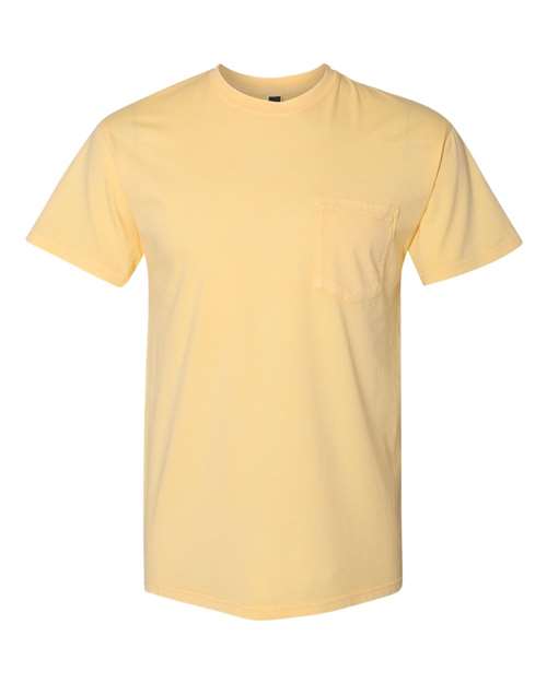 Next Level 7415 Adult Inspired Dye Crew with Pocket #color_BLONDE