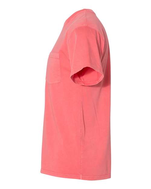 Next Level 7415 Adult Inspired Dye Crew with Pocket #color_GUAVA