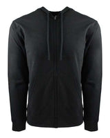 Next Level 9601 Adult French Terry Zip Hoodie #color_BLACK/ BLACK