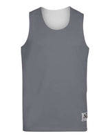 Augusta Sportswear 148 Adult Wicking Polyester Reversible Sleeveless Jersey #color_GRAPHITE/ WHITE