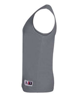 Augusta Sportswear 148 Adult Wicking Polyester Reversible Sleeveless Jersey #color_GRAPHITE/ WHITE