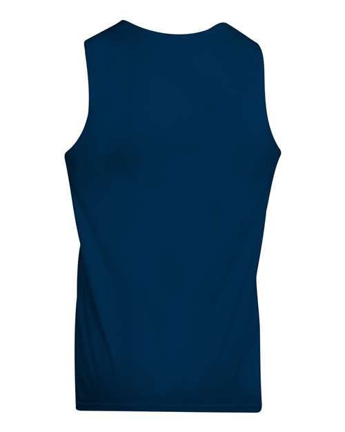 Augusta Sportswear 148 Adult Wicking Polyester Reversible Sleeveless Jersey #color_NAVY/ WHITE