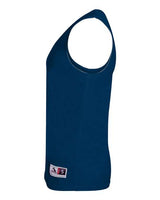 Augusta Sportswear 148 Adult Wicking Polyester Reversible Sleeveless Jersey #color_NAVY/ WHITE