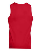 Augusta Sportswear 148 Adult Wicking Polyester Reversible Sleeveless Jersey #color_RED/ WHITE