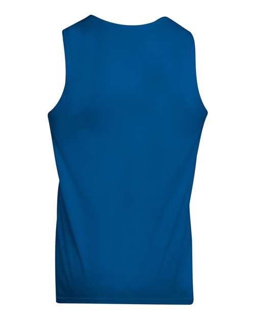 Augusta Sportswear 148 Adult Wicking Polyester Reversible Sleeveless Jersey #color_ROYAL/ WHITE