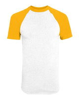 Augusta Sportswear 423 Adult Short-Sleeve Baseball Jersey #color_WHITE/ GOLD