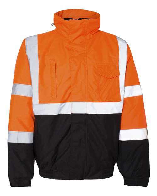 Kishigo JS121-122 Economy Bomber Jacket #color_Orange