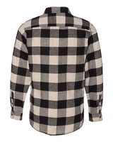Burnside B8210 Men's Plaid Flannel Shirt #color_ECRU/ BLACK