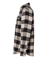 Burnside B8210 Men's Plaid Flannel Shirt #color_ECRU/ BLACK