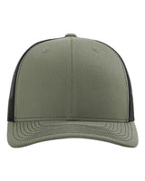 Richardson 112 Snapback Trucker Cap #color_Loden/ Black