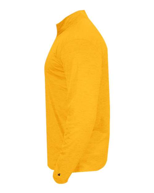 Badger 4172 Tonal Blend Quarter-Zip Pullover #color_Gold Tonal Blend