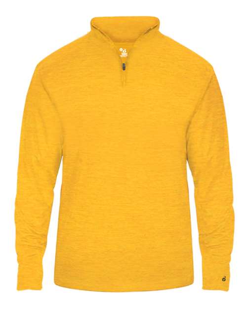 Badger 4172 Tonal Blend Quarter-Zip Pullover #color_Gold Tonal Blend