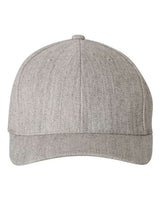 Flexfit 6477 Adult Wool Blend Cap #color_HEATHER GREY