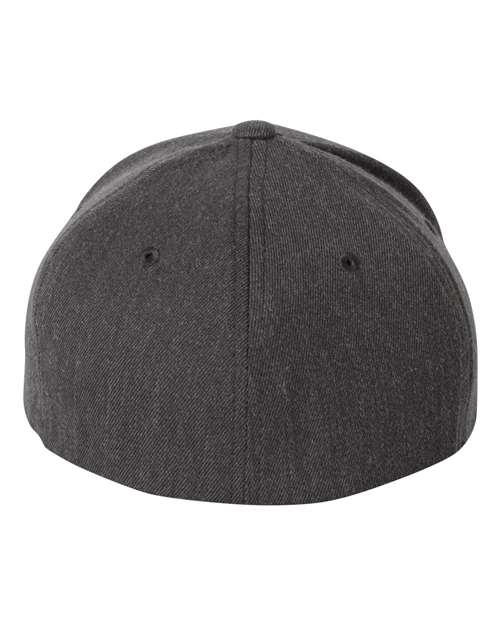 Flexfit 6477 Adult Wool Blend Cap #color_DARK HEATHER