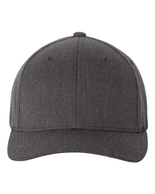 Flexfit 6477 Adult Wool Blend Cap #color_DARK HEATHER