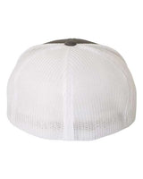 Flexfit 6511 Adult 6-Panel Trucker Hat #color_CHARCOAL/ WHITE
